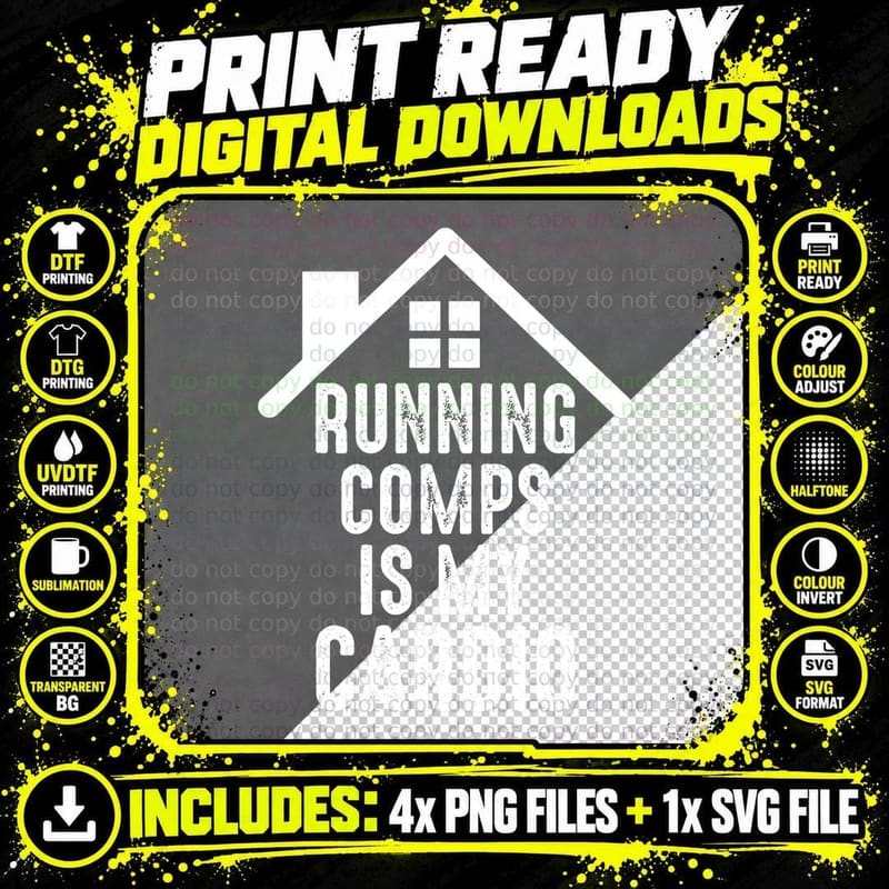 Running Comps Is My Cardio Realtor Real Estate Women Png SVG Digital Bundle