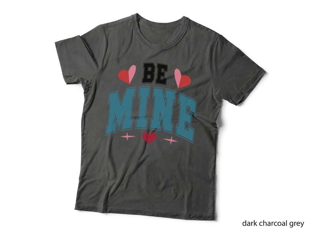 Be Kind Within Black Turquoise Outline Text Red Hearts Sparkles T-Shirt