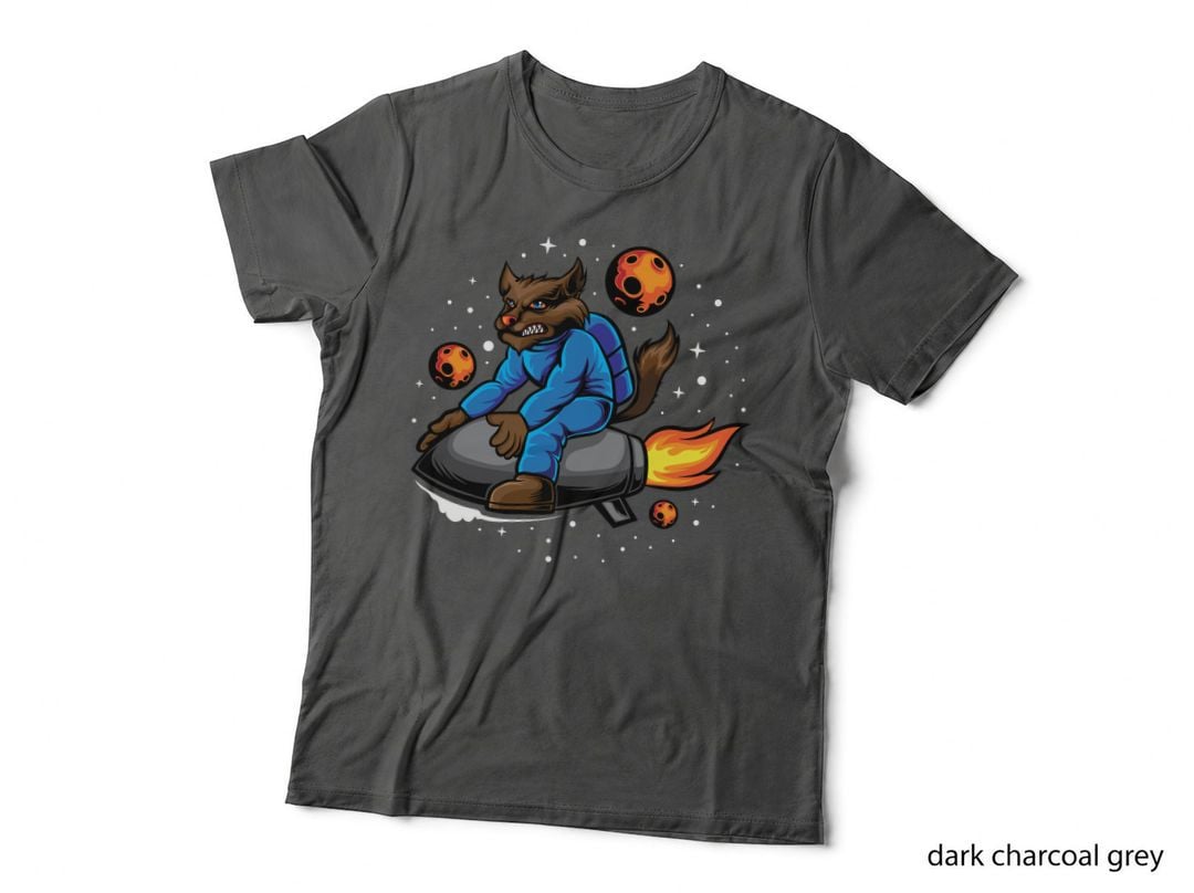 Beast Character with Fireballs Orange T-Shirt