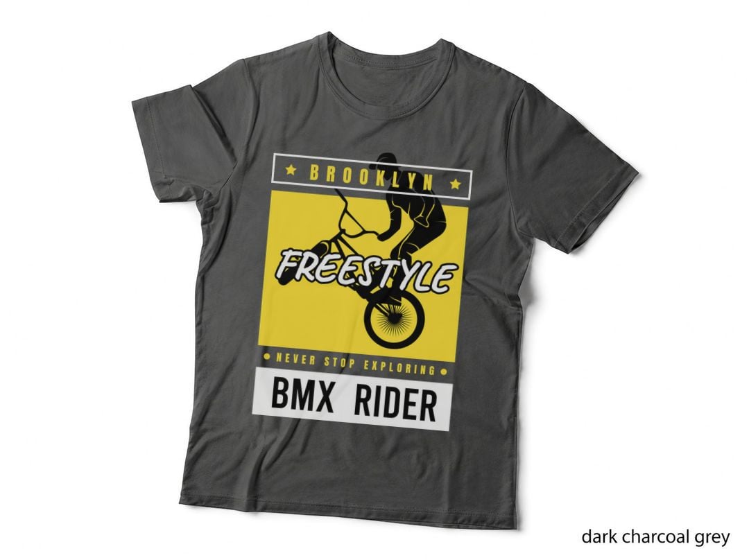 Brooklyn Bmx Freestyle Never Stop Exploring Rider Bike Tricks Urban T-Shirt