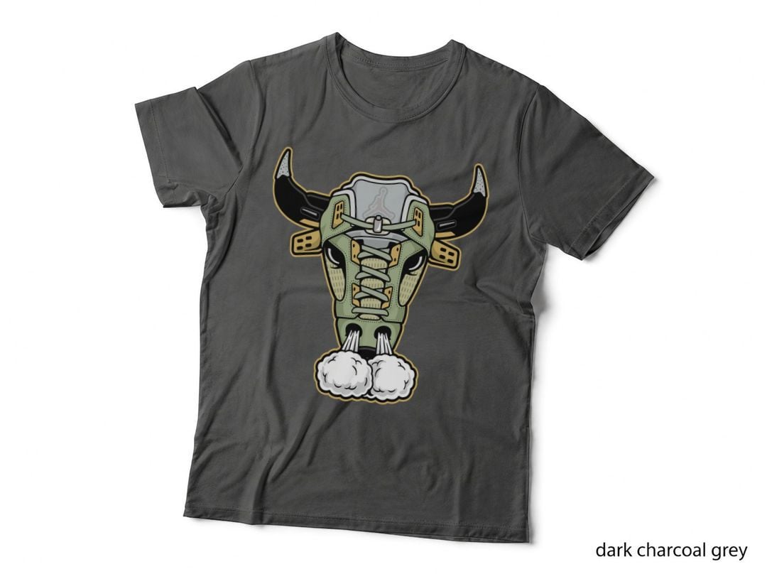 Bull Head Horns Gold Beast Aggressive T-Shirt