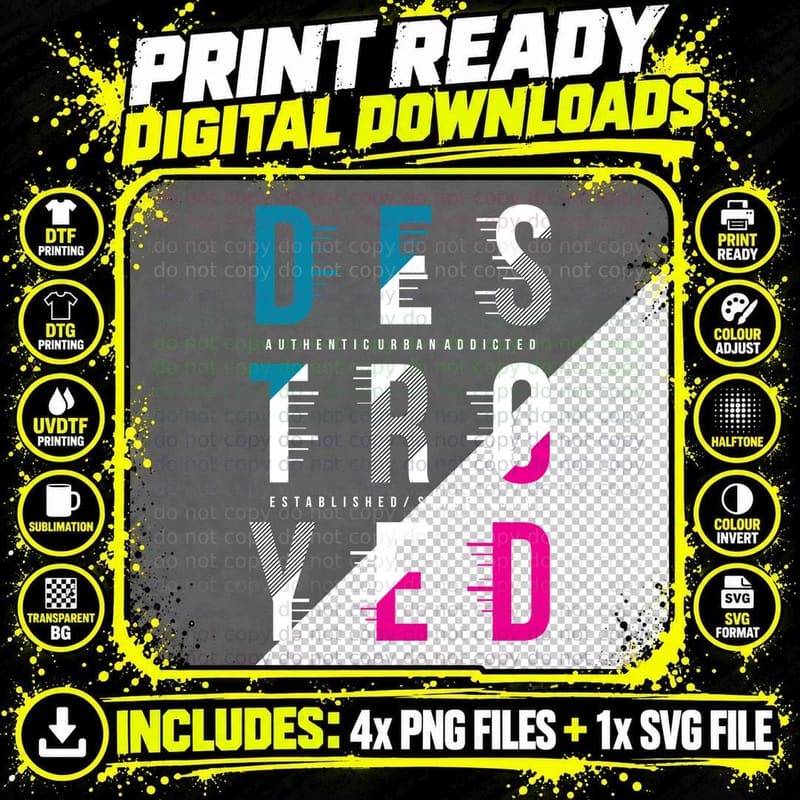 Design Felo Desi Authentic Urban Addicted Established Png SVG Digital Bundle