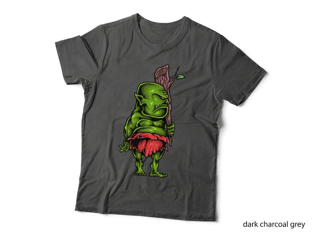 Green Troll Creature Red Claws Monster T-Shirt