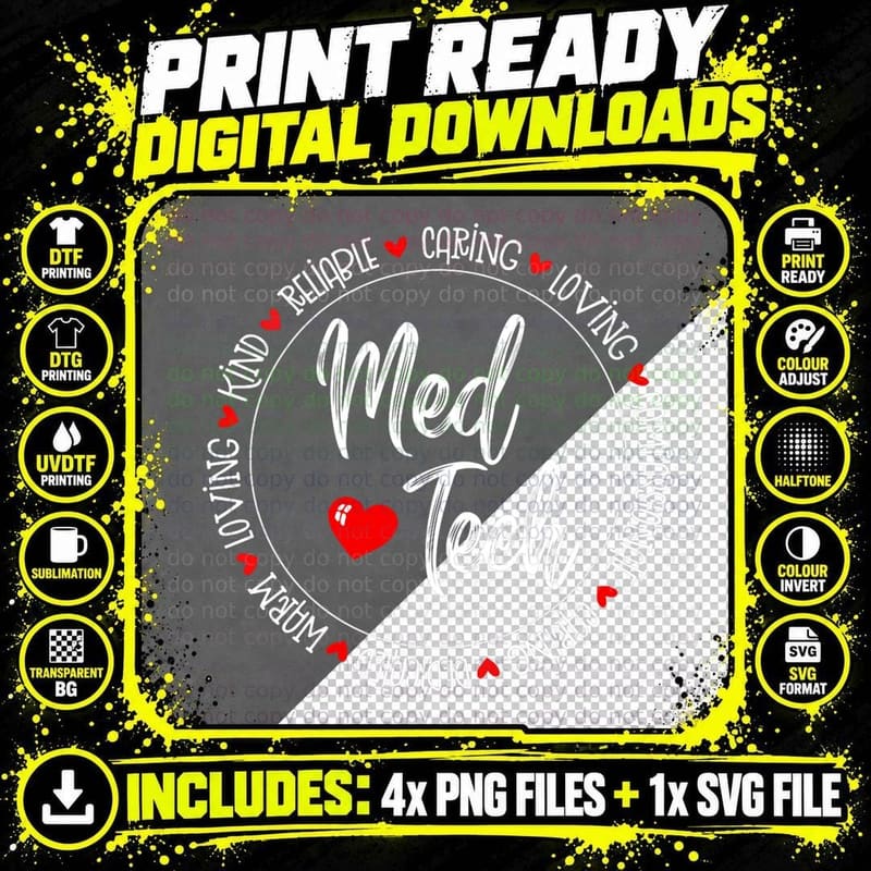 MED Tech Appreciation Week Healthcare Medical Png SVG Digital Bundle