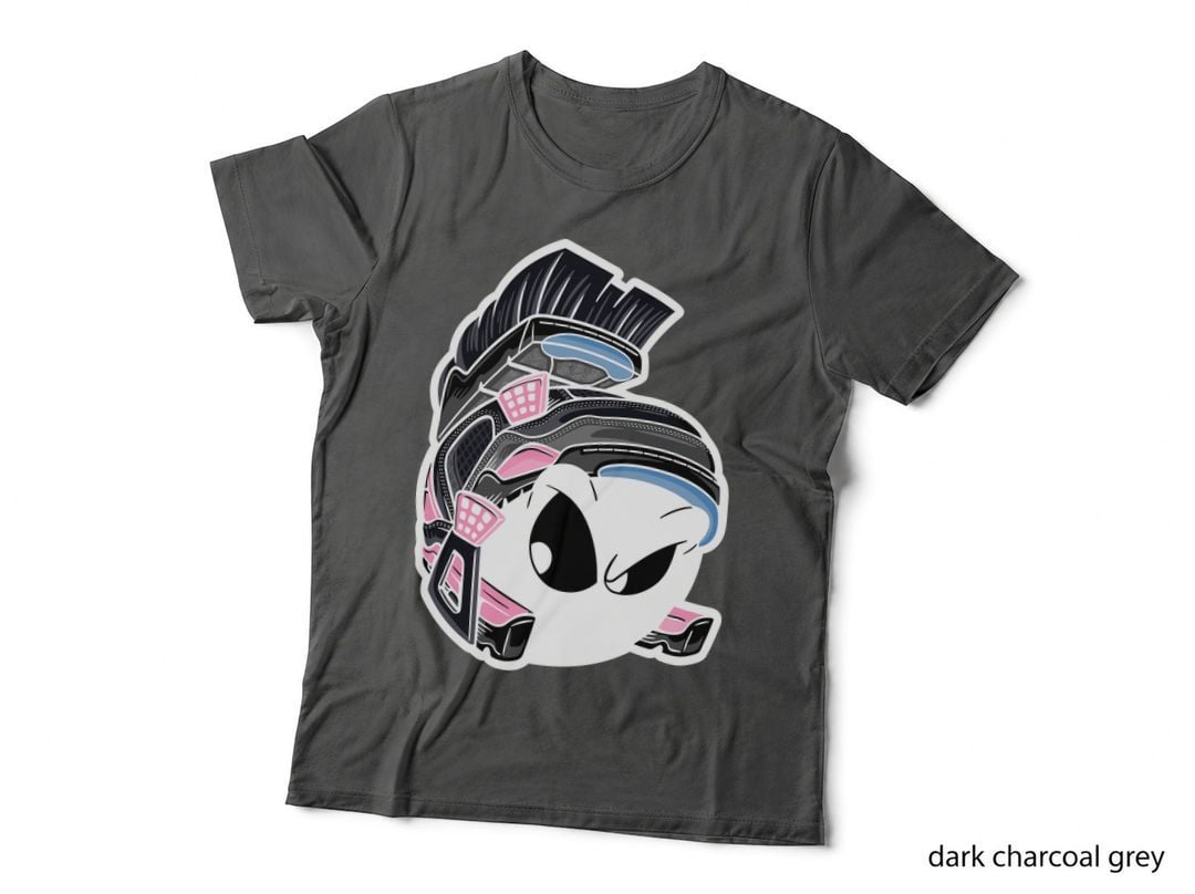 Masked Figure White Black Green Sneakers T-Shirt