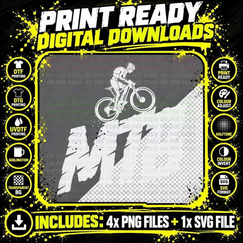 Moto Text Bike Silhouette Black Extreme Sports T-Shirt Png SVG Digital Bundle
