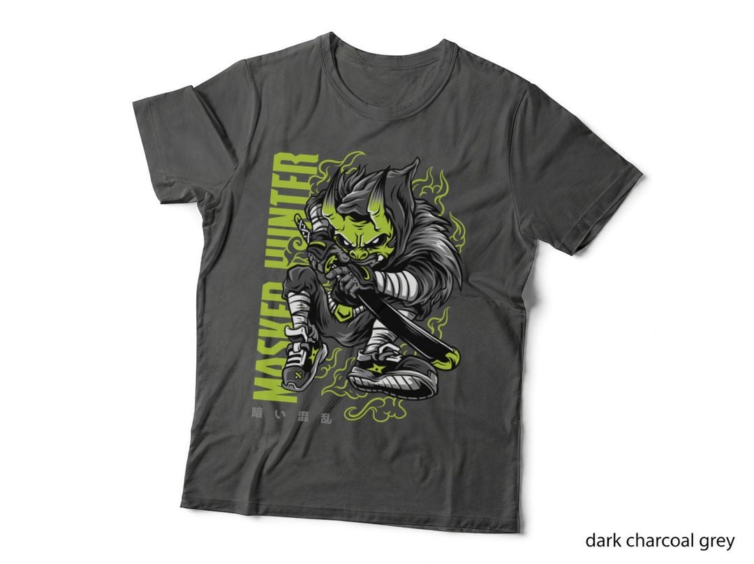 Wild Rider Monster Warrior Lime Green Halftone T-Shirt