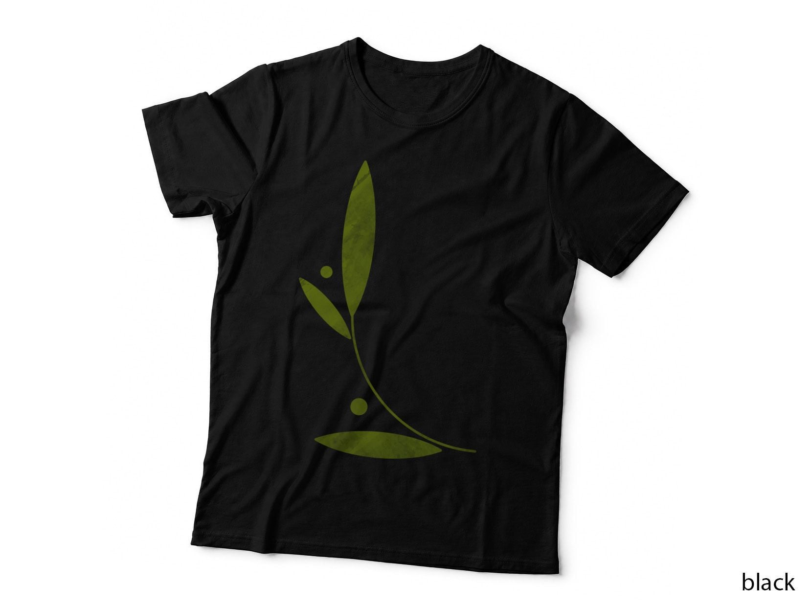 Branch Yellow-Green Upright Leaves Plant T-Shirt