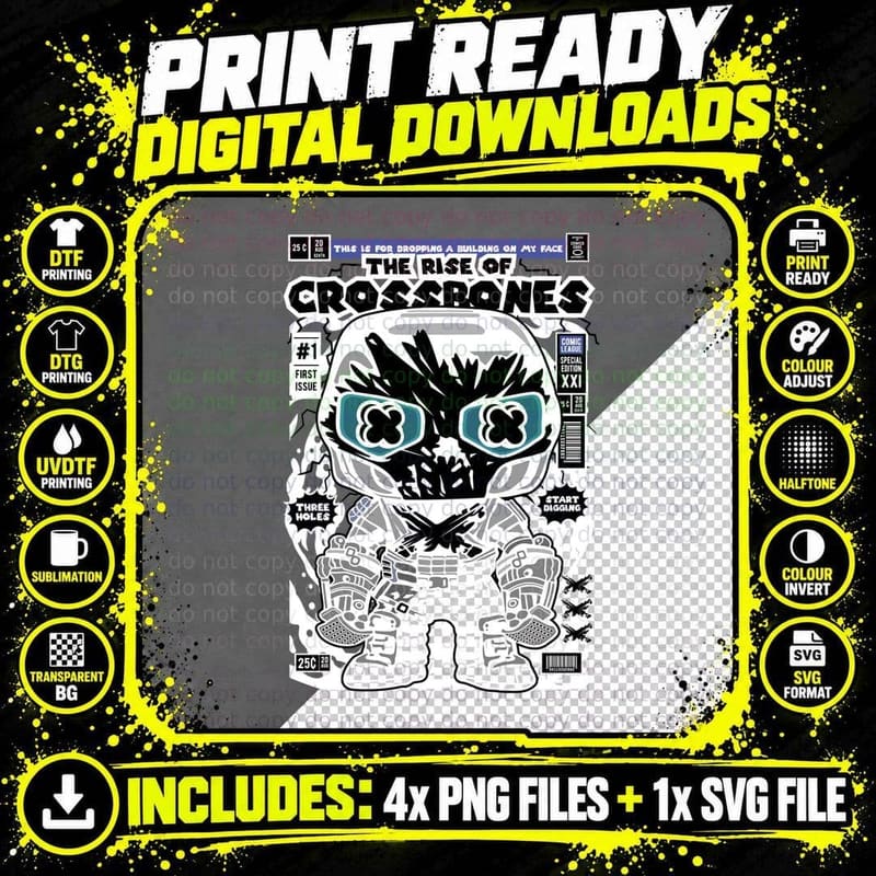 Crossbones the Rise of This Is for Dropping a Building Png SVG Digital Bundle