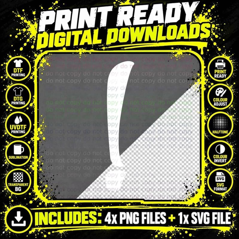 Exclamation Mark Single Black Point Bold Serif T-Shirt Png SVG Digital Bundle