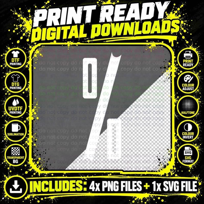 Fraction Slash Ornamental Punctuation T-Shirt Png SVG Digital Bundle