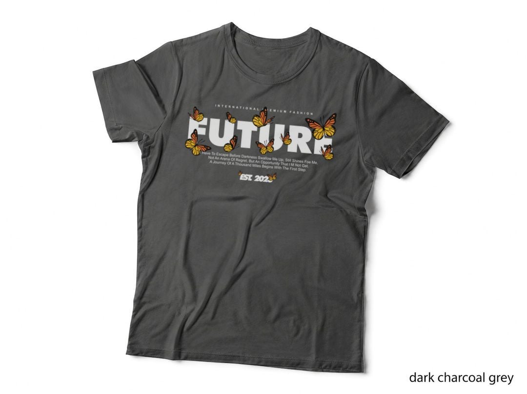 Futura Have to Escape Before Darkness Swallow Me up Orange Yellow T-Shirt