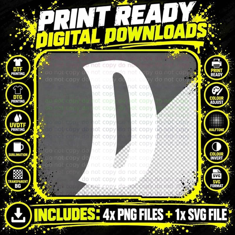 Letter D Decorative Outlined Uppercase Serif T-Shirt Png SVG Digital Bundle