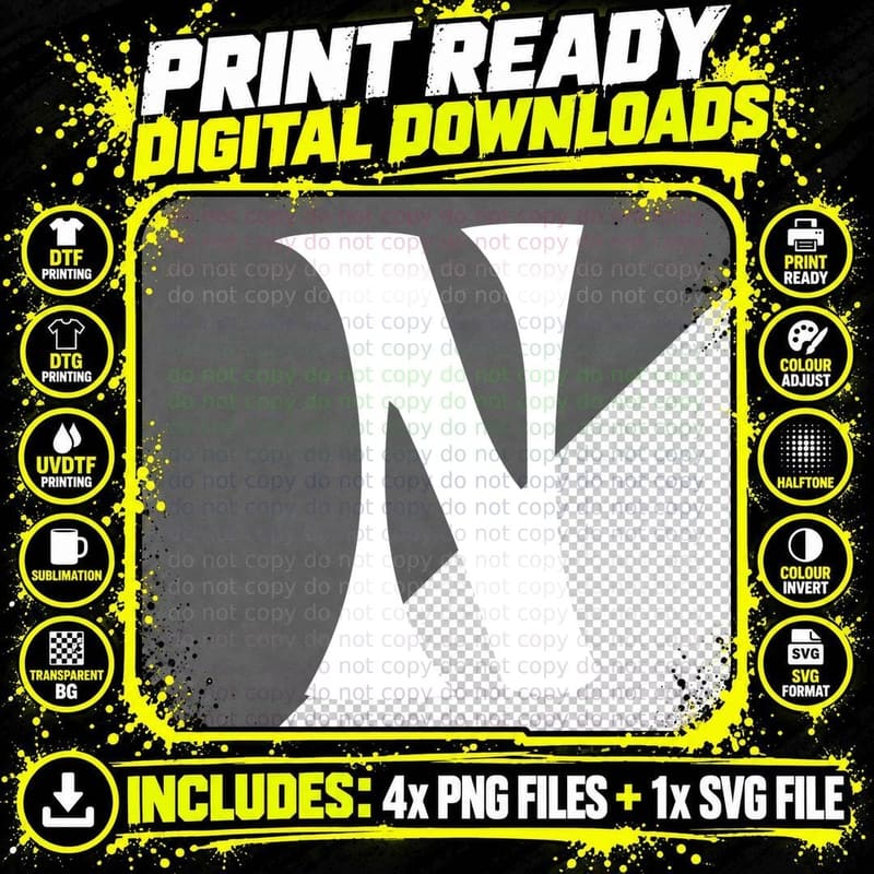 Letter N Decorative Outlined Uppercase Serif T-Shirt Png SVG Digital Bundle
