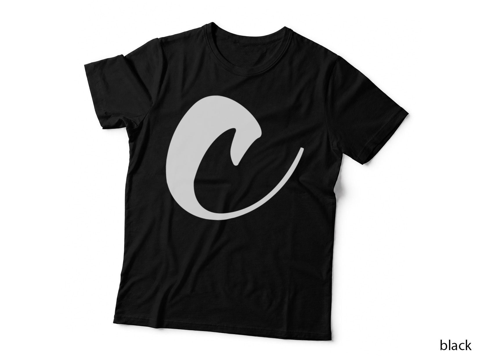 Lowercase Script C Italic Cursive Letter T-Shirt