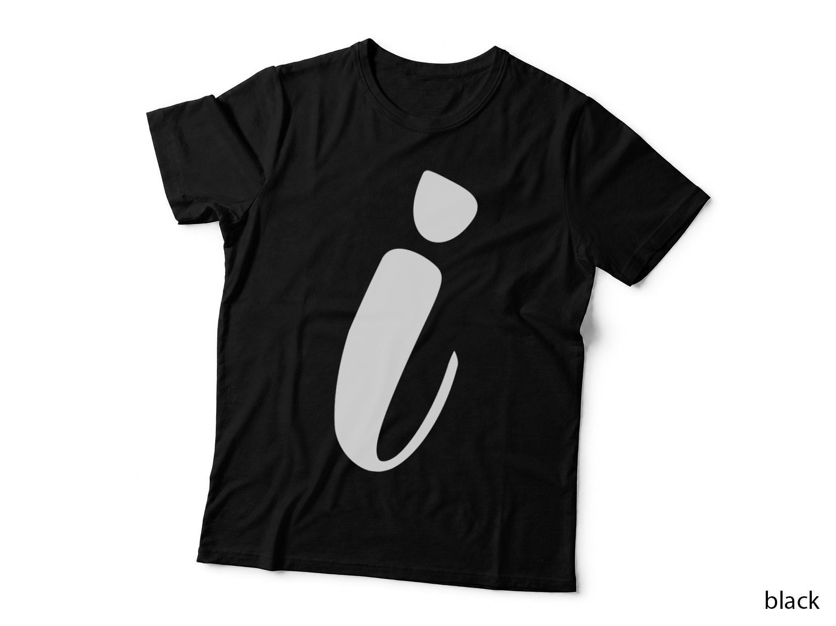 Lowercase Script I Italic Cursive Letter T-Shirt