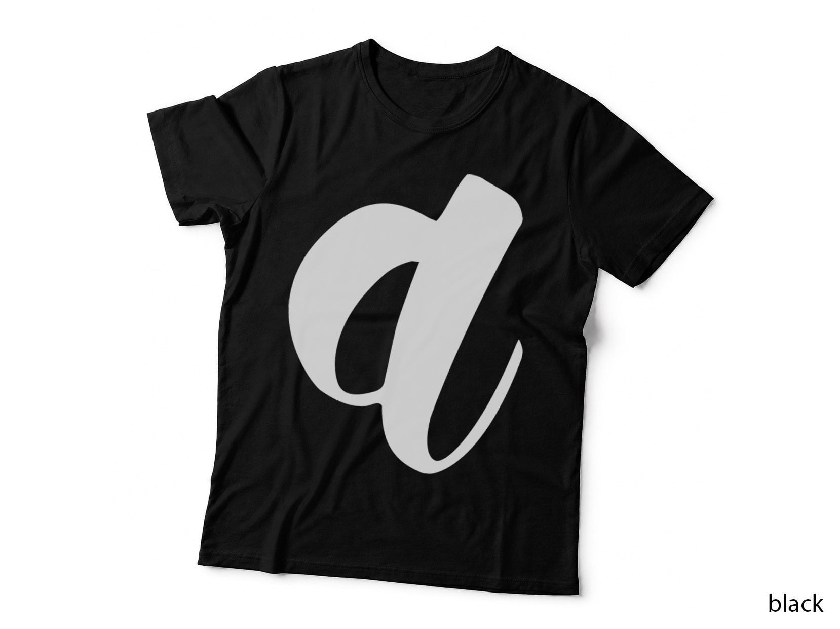 Lowercase Script a Italic Cursive Letter T-Shirt