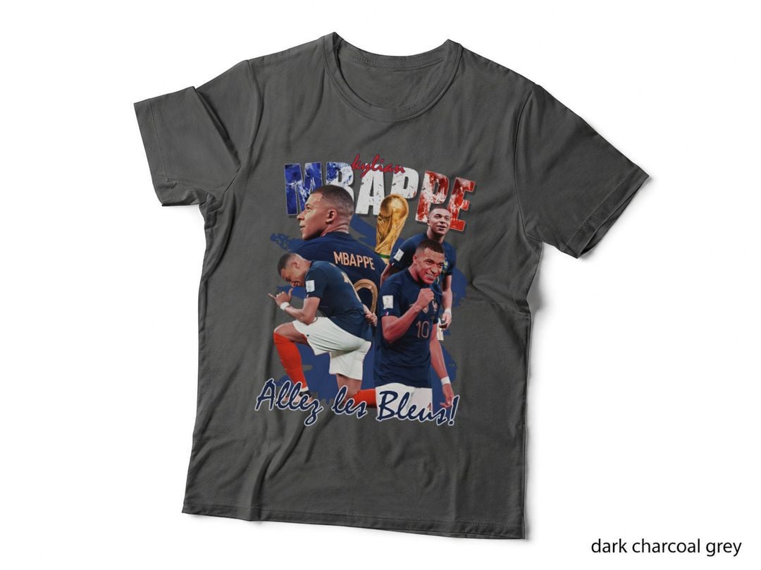 Mbappe Allez Les Bleus France National Team Footballer Dynamic Gold T-Shirt