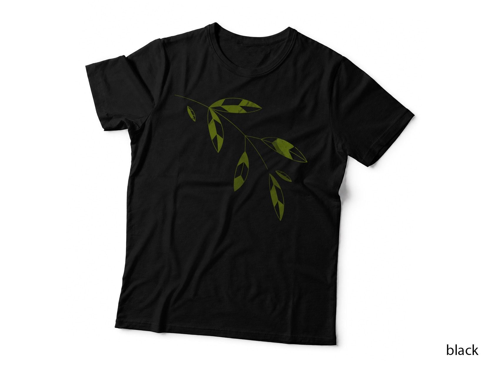 Multi-Leaf Branch Yellow-Green Multiple Leaves Plant T-Shirt