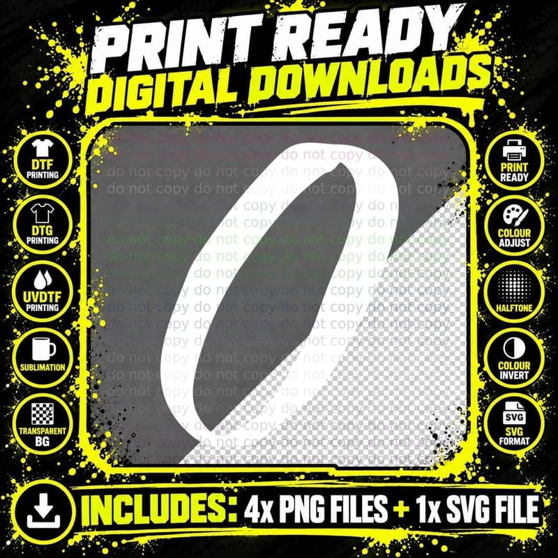 Number 0 Oval Ring Zero Bold Black Font T-Shirt Png SVG Digital Bundle