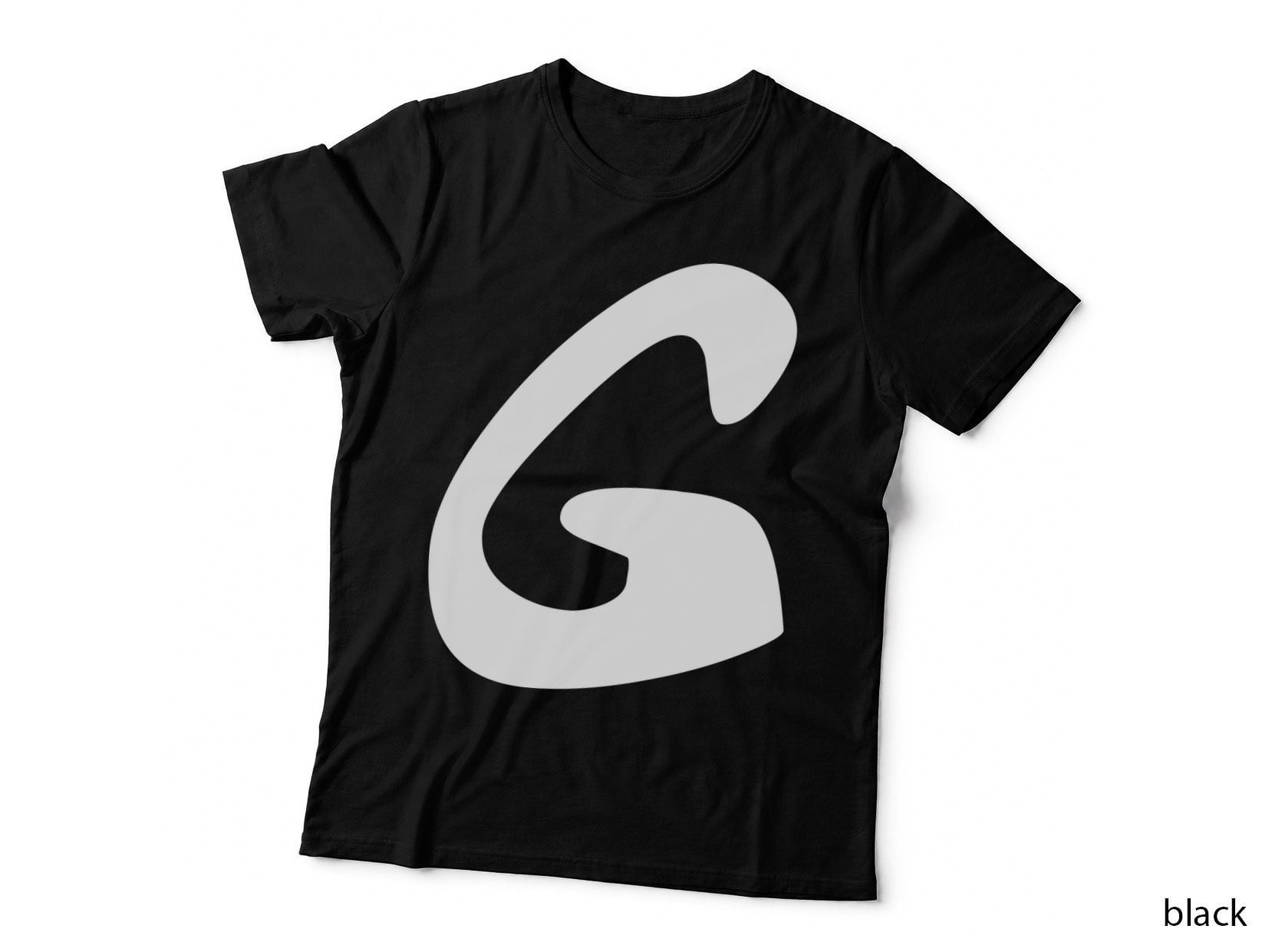 Number 9 Decorative Curved Black Numeral Serif 03 T-Shirt