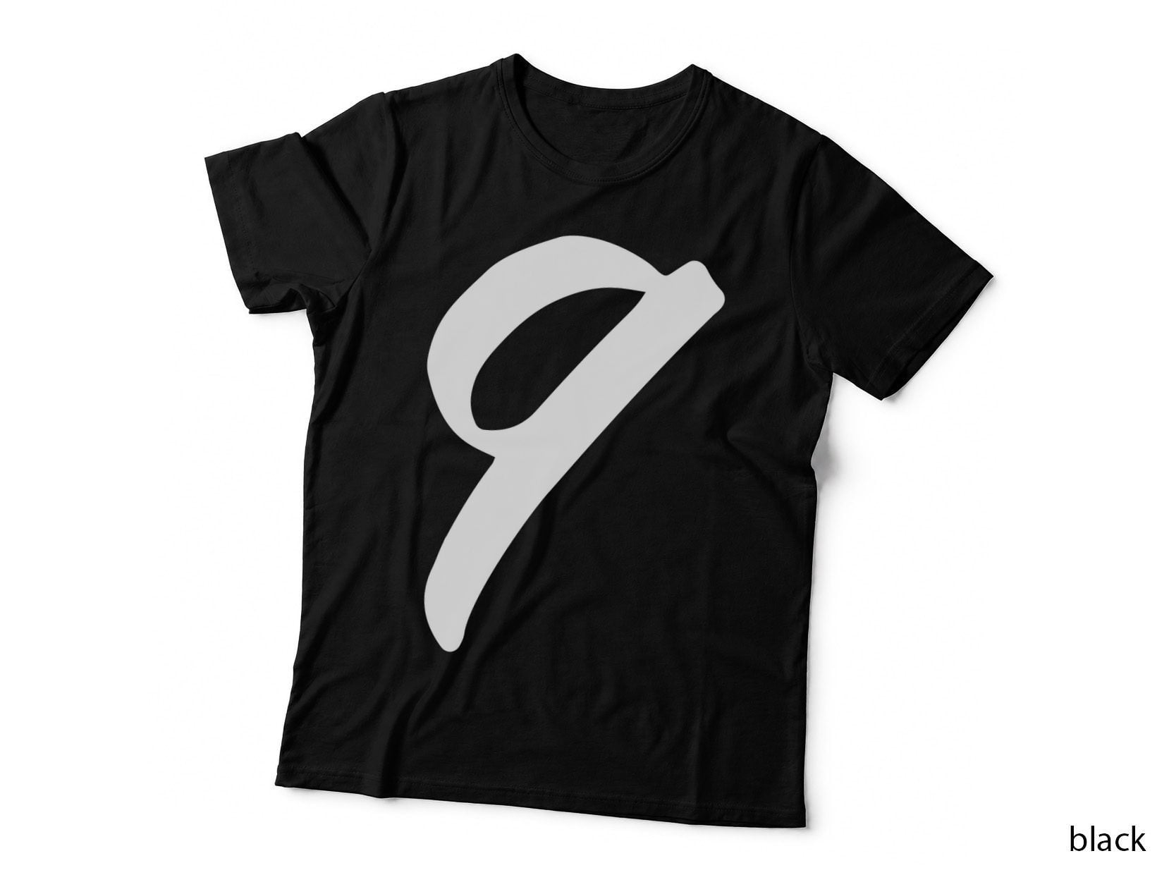 Number 9 Inverted Six Nine Bold Black Font T-Shirt