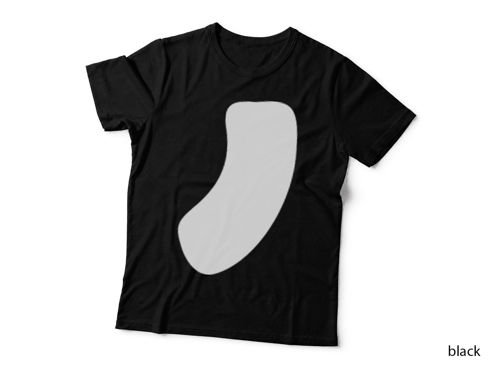Punctuation Comma Black Mark Serif Font T-Shirt