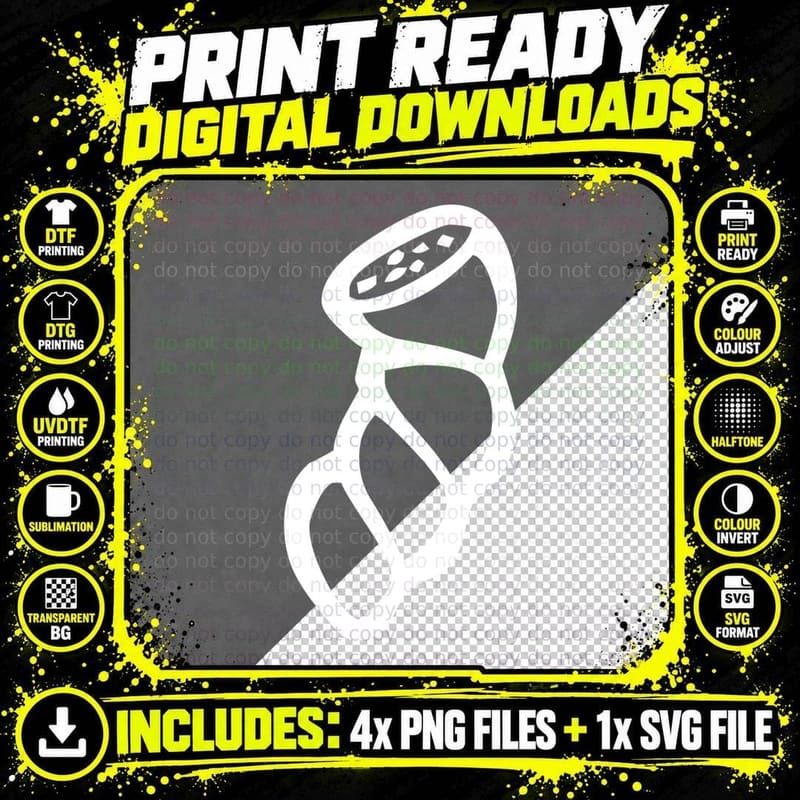 Sausage Link Coiled Rope Texture Black T-Shirt Png SVG Digital Bundle