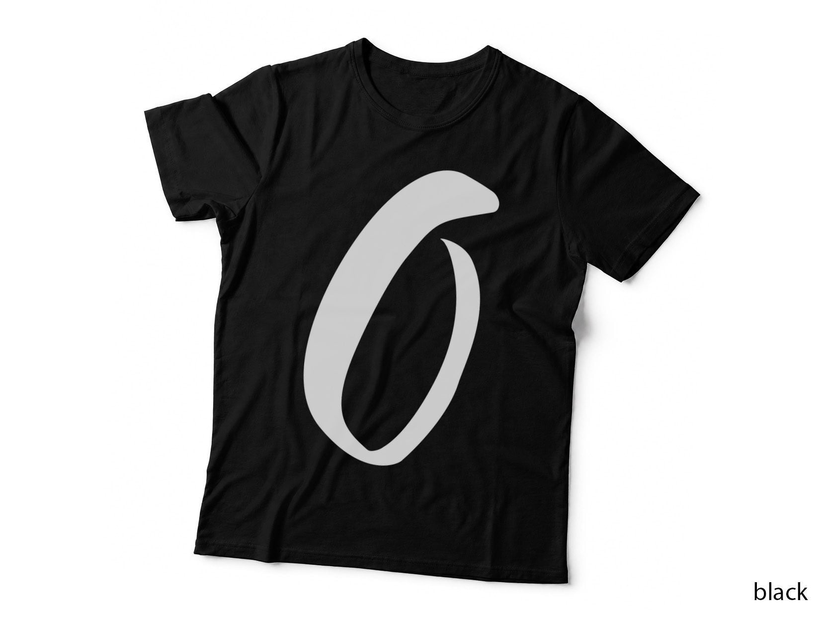 Script Letter O Italic Cursive Ornamental T-Shirt