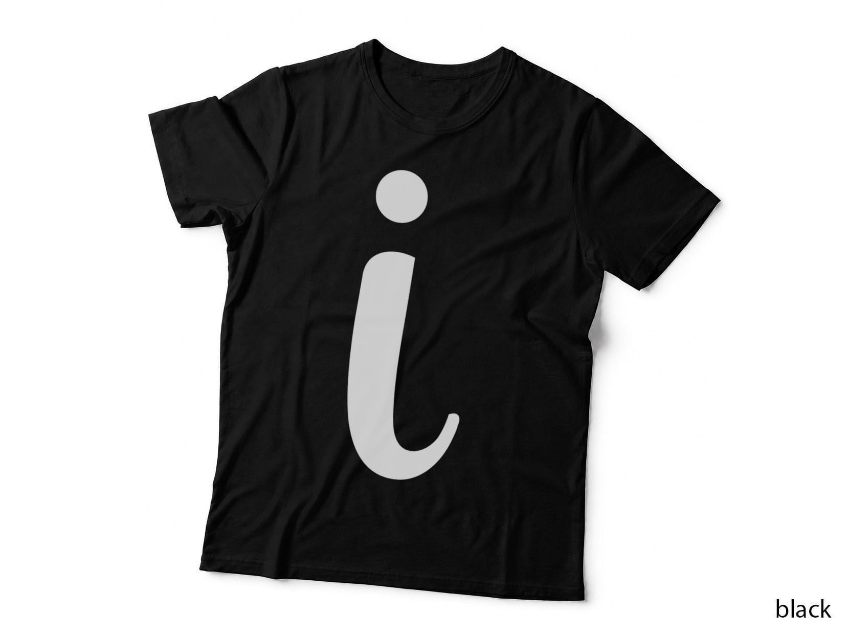Script Lowercase Letter Cursive I Black 02 T-Shirt
