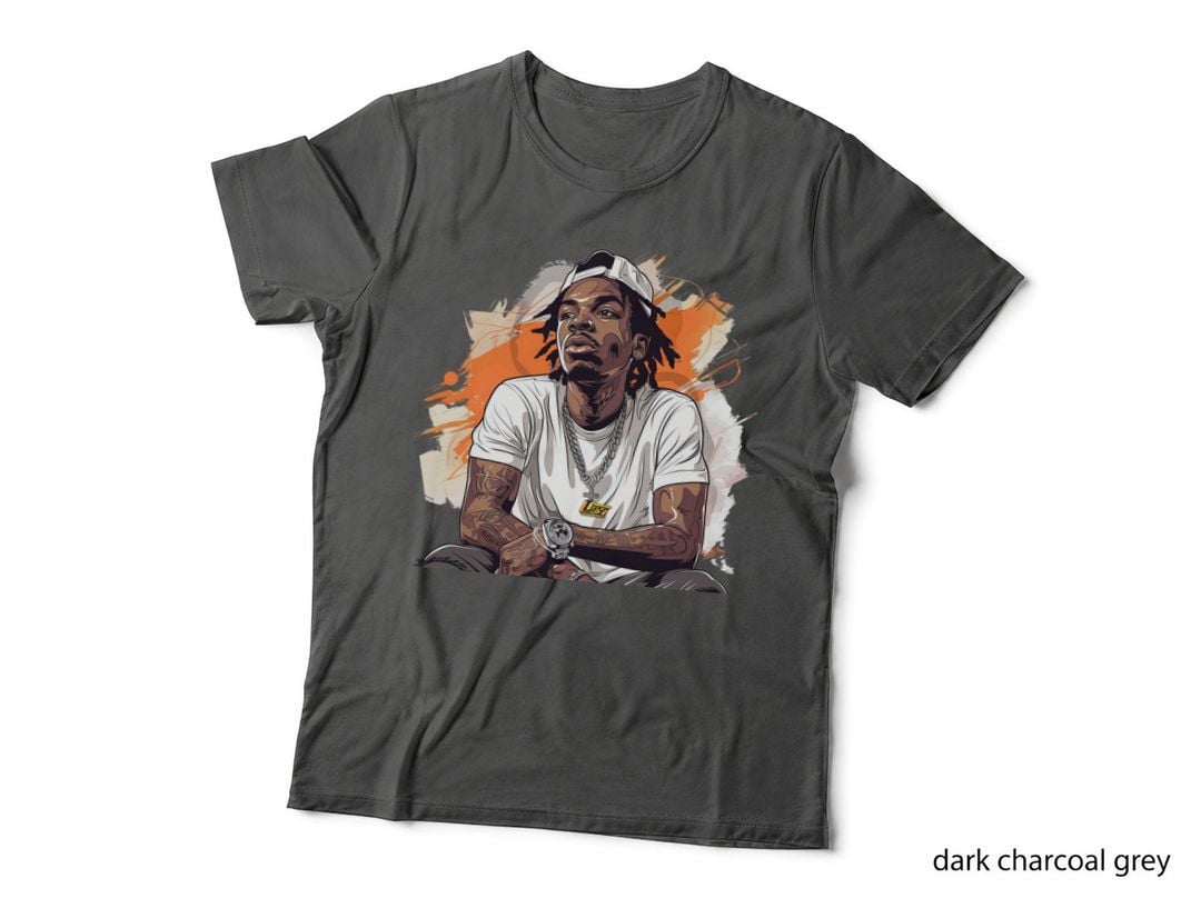 Seated Male in White Cap Streetwear Illustration Tee Arm Tattoos Silver Chain