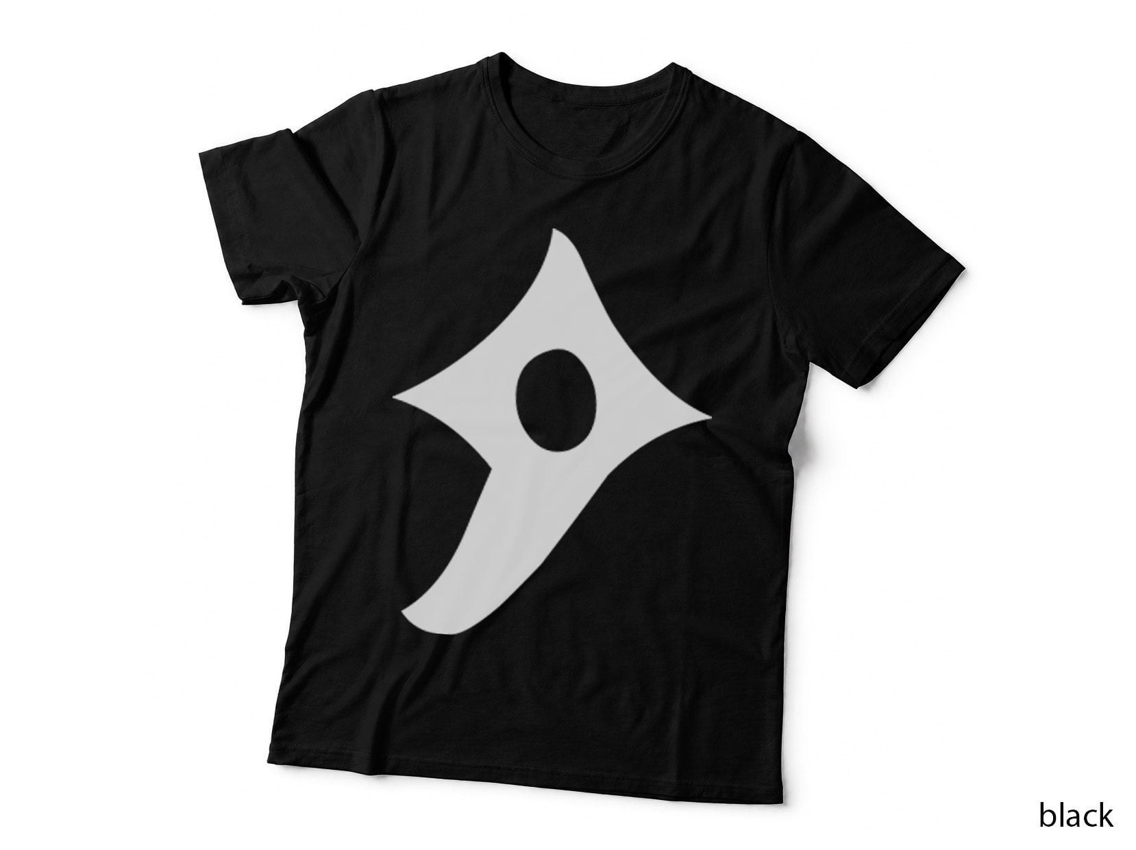 Symbol Exclamation Solid Black Mark Diamond Decorative Serif T-Shirt