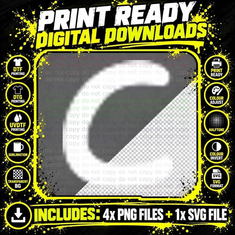 Uppercase C Single Black Capital Letter Bold Serif Png SVG Digital Bundle