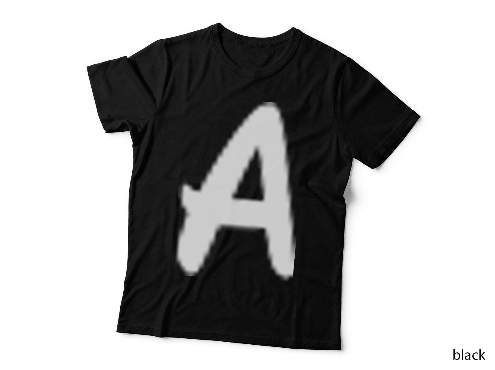 Uppercase a Single Black Capital Letter Bold Serif T-Shirt