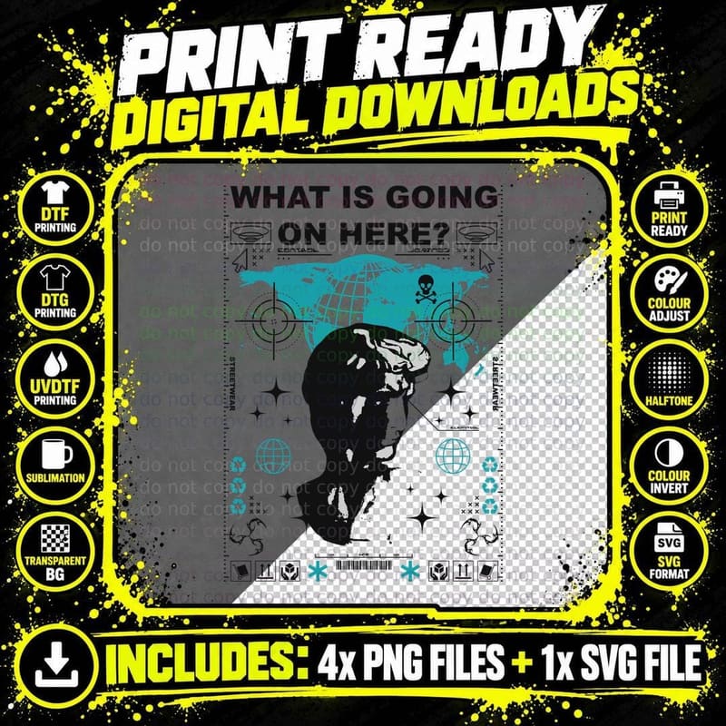 What Is Going on Here Global Monitoring Surveillance Png SVG Digital Bundle