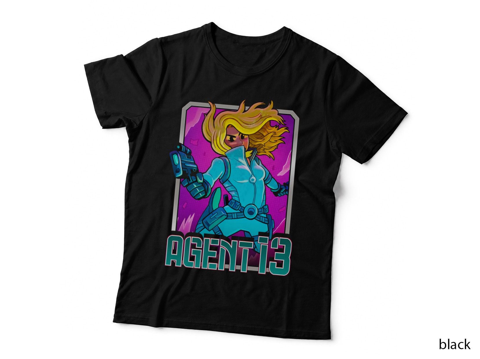 Agent I3 Illustration Yellow Hair Female T-Shirt