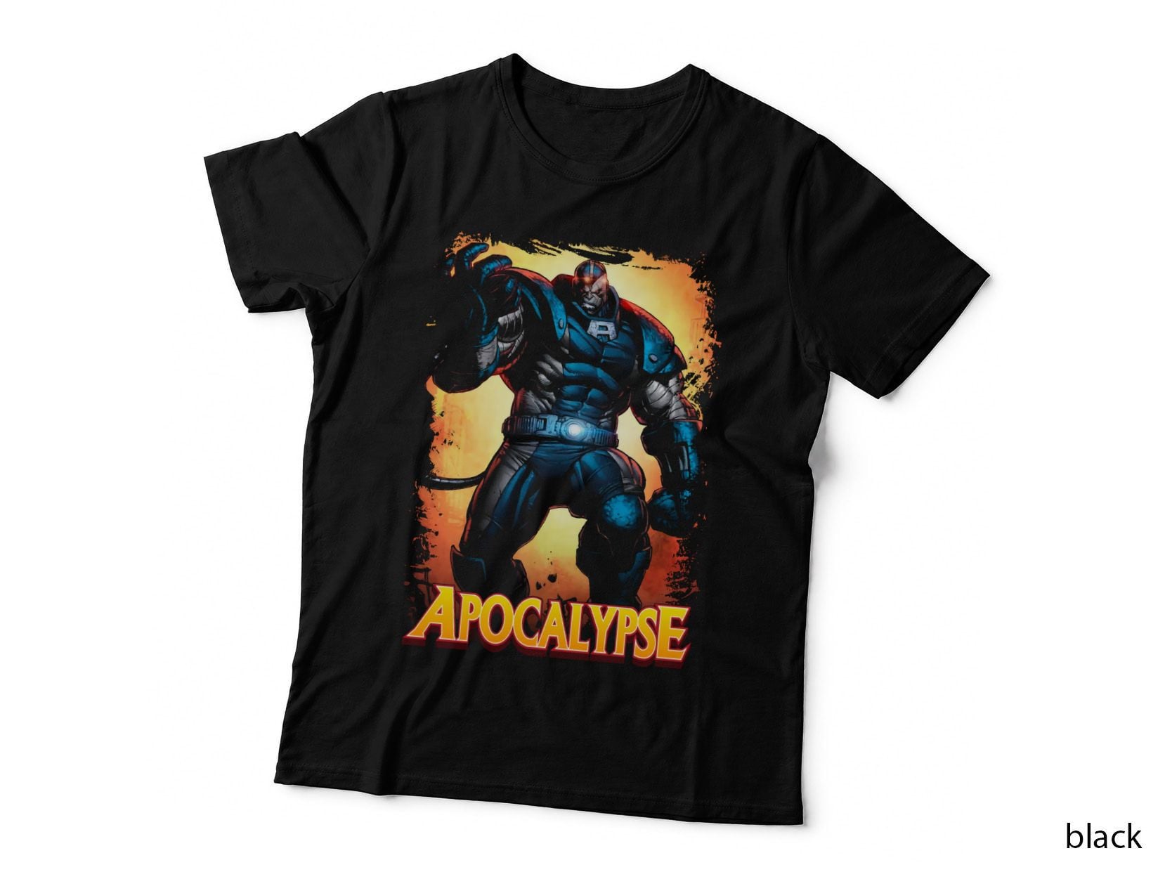 Apocalypse Halftone Blue Orange Tyrannical Villain Mutant T-Shirt