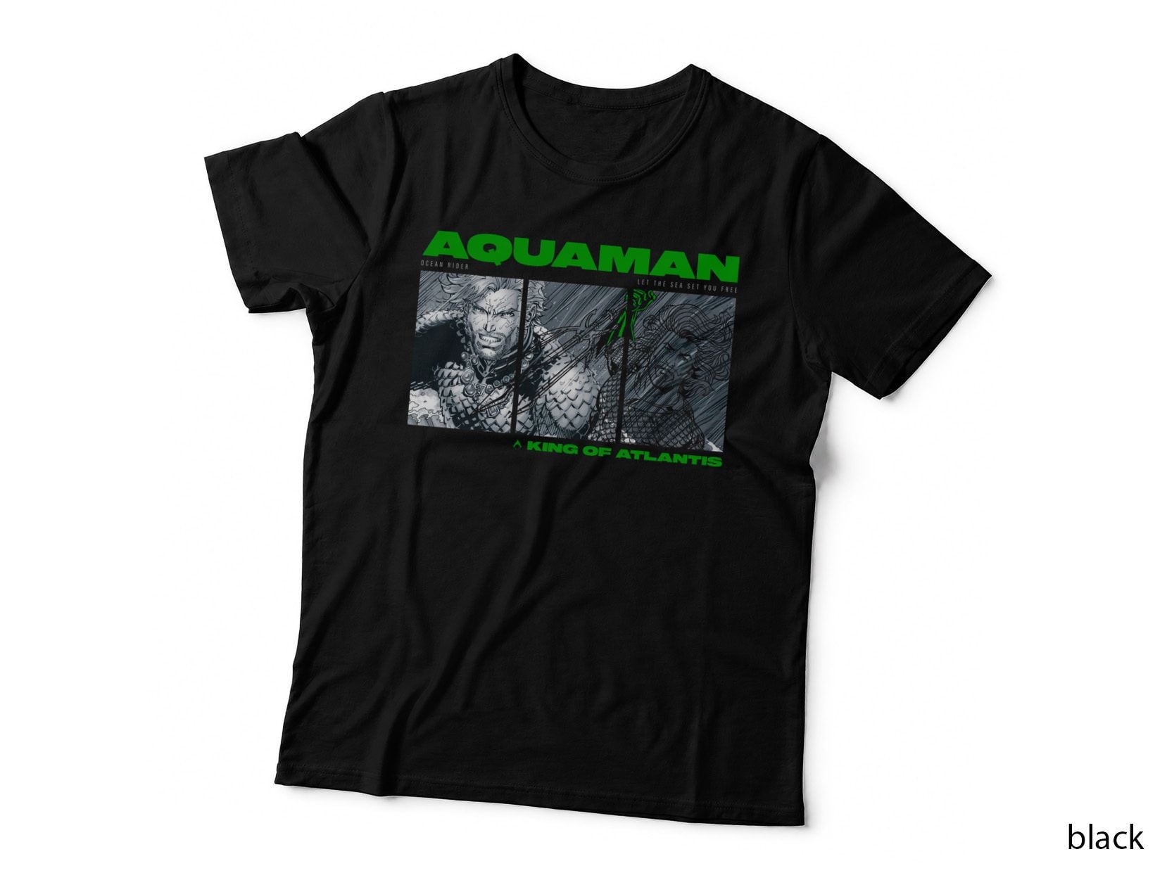 Aquaman King Ocean Rider Let the Sea Set You Free a of Aquatic Villain T-Shirt