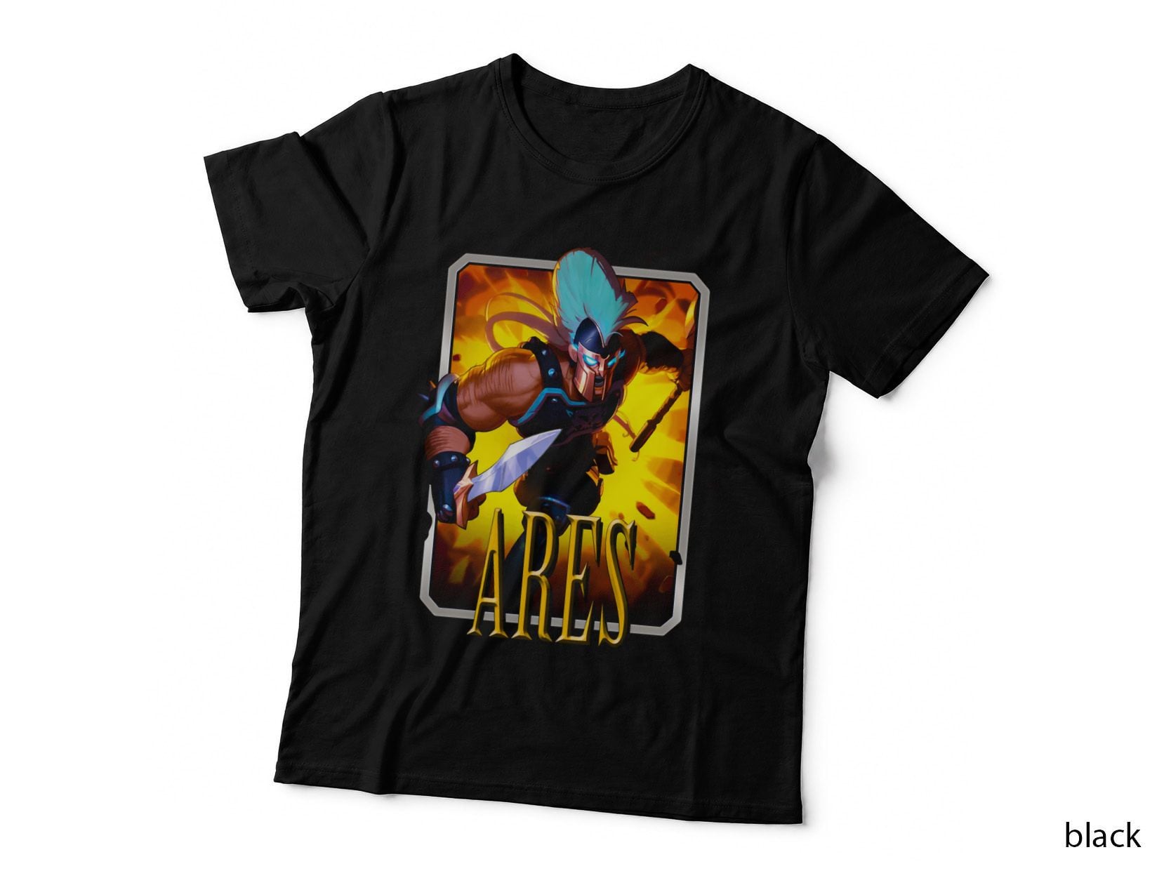 Ares Illustration Warrior Punching Pose T-Shirt