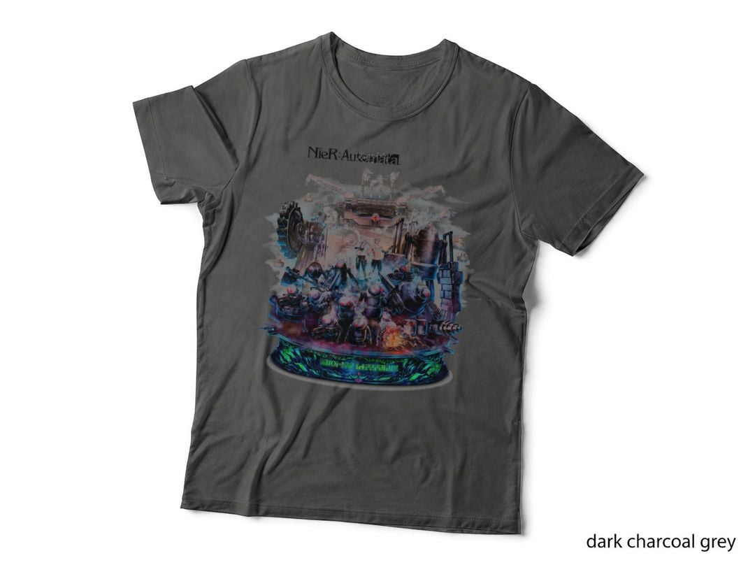 Automata Industrial Factory Structure Halftone T-Shirt