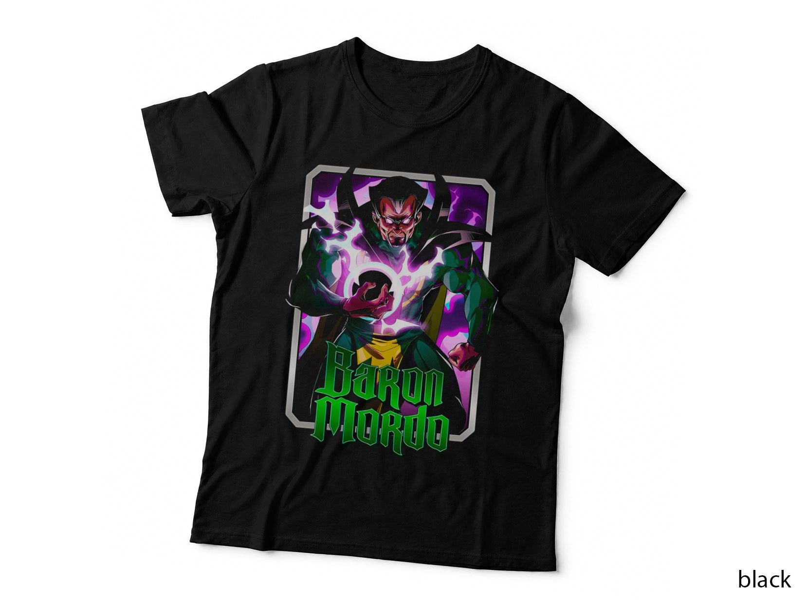 Baron Mordo Magenta Purple Glowing Mystic Villain T-Shirt