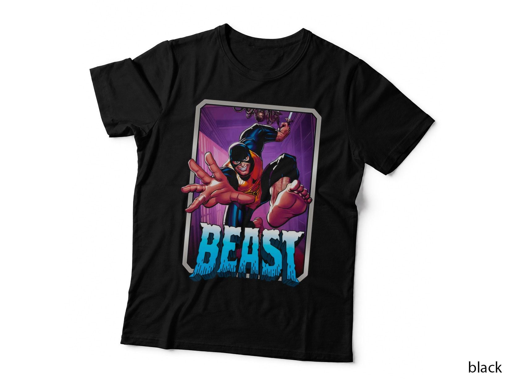 Beast Illustration Red Demonic Character T-Shirt