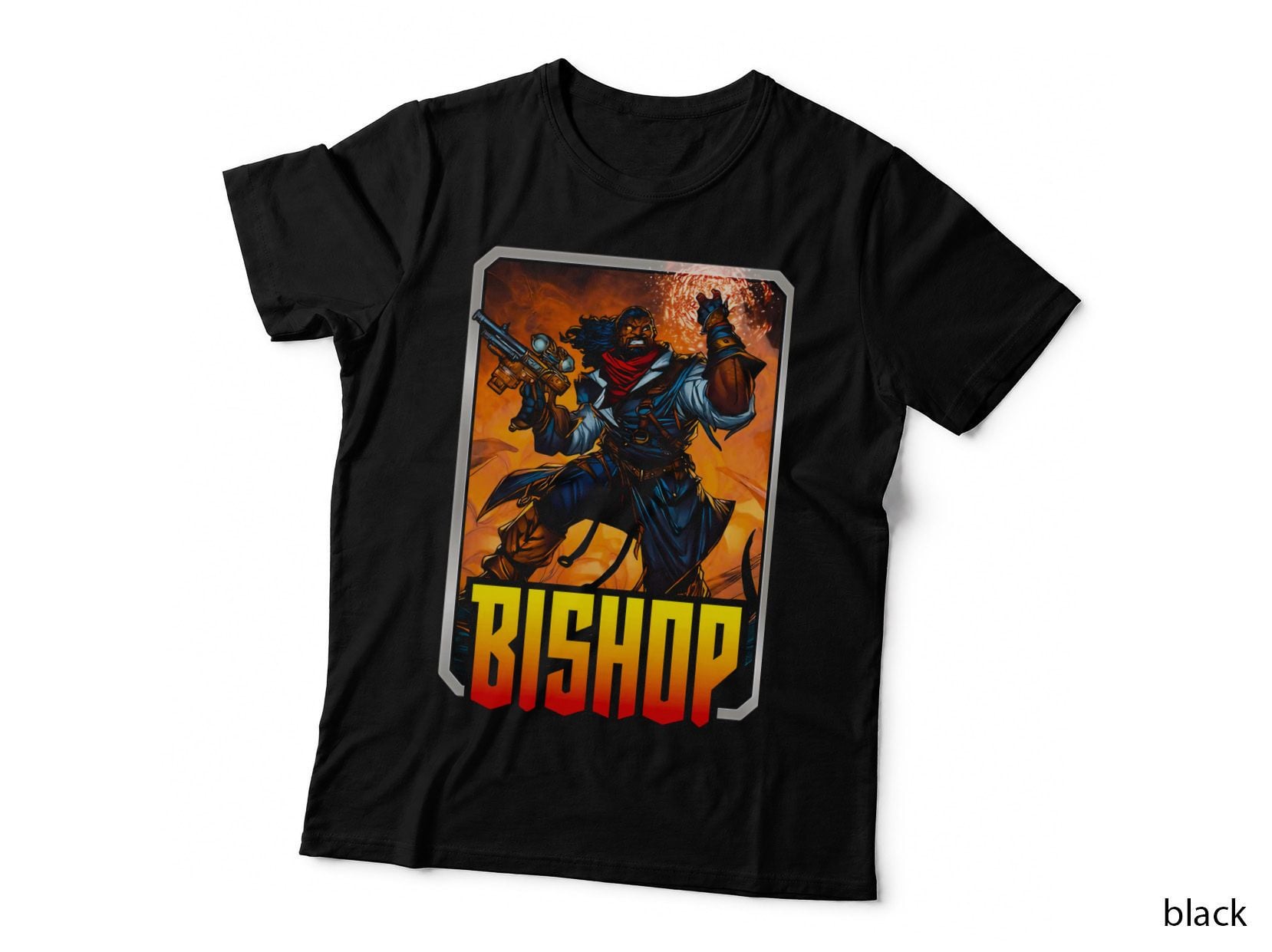 Bishop Illustration Armored Fiery Warrior T-Shirt