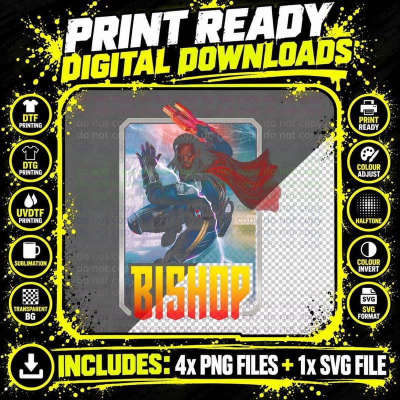 Bishop Illustration Male Character Red Cape T-Shirt Png SVG Digital Bundle