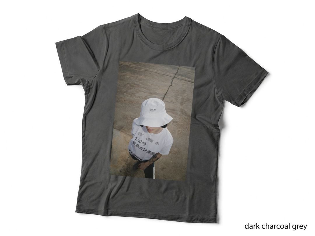 Chinese Urban Bucket Hat Text White T-Shirt Outdoor