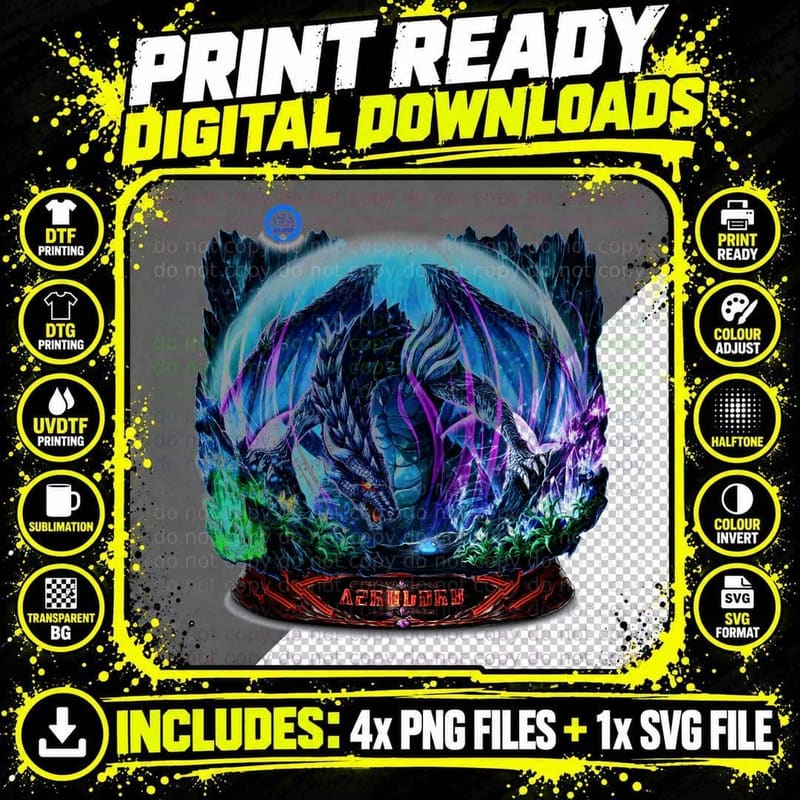 Creature Entity Eyes Blue Purple T-Shirt Png SVG Digital Bundle