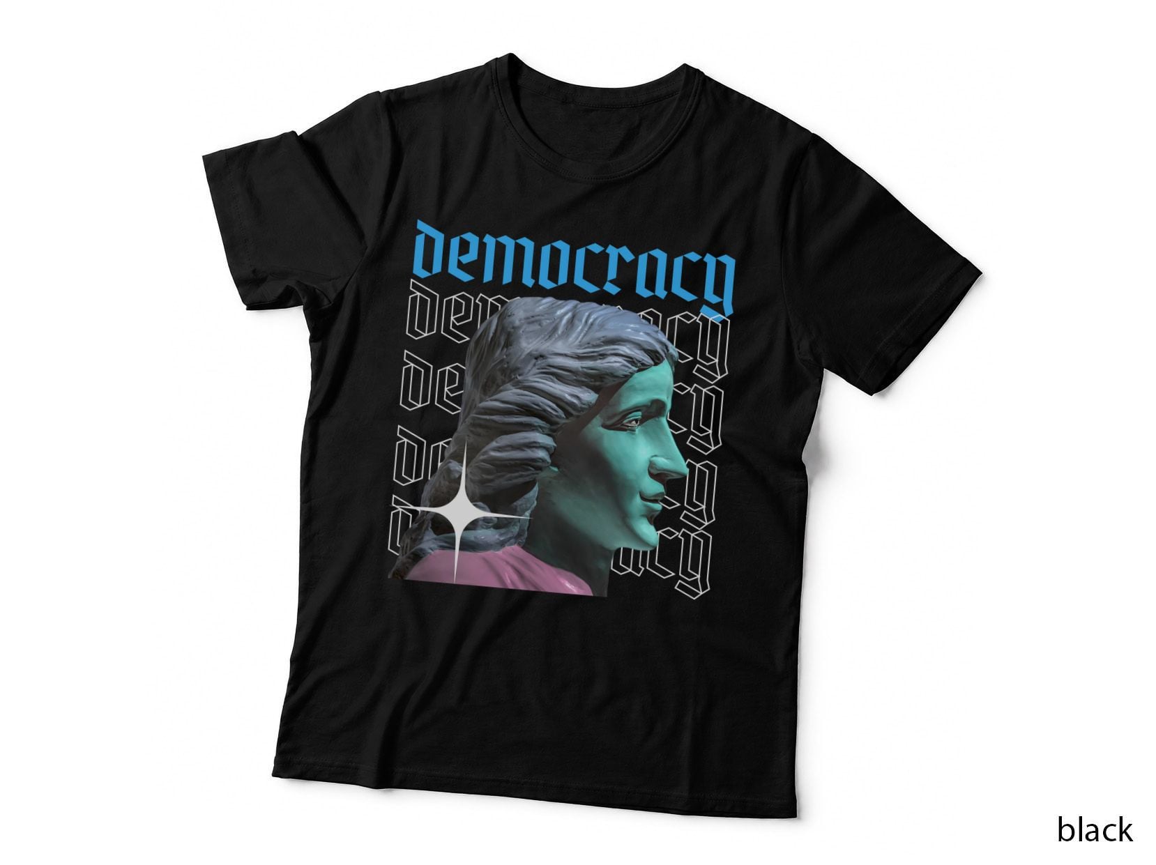 Democracy T Shirt Design Streetwear Theme