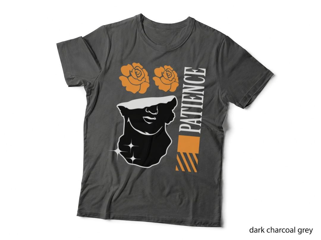Female Silhouette Patiemce Orange Roses Y2k T-Shirt
