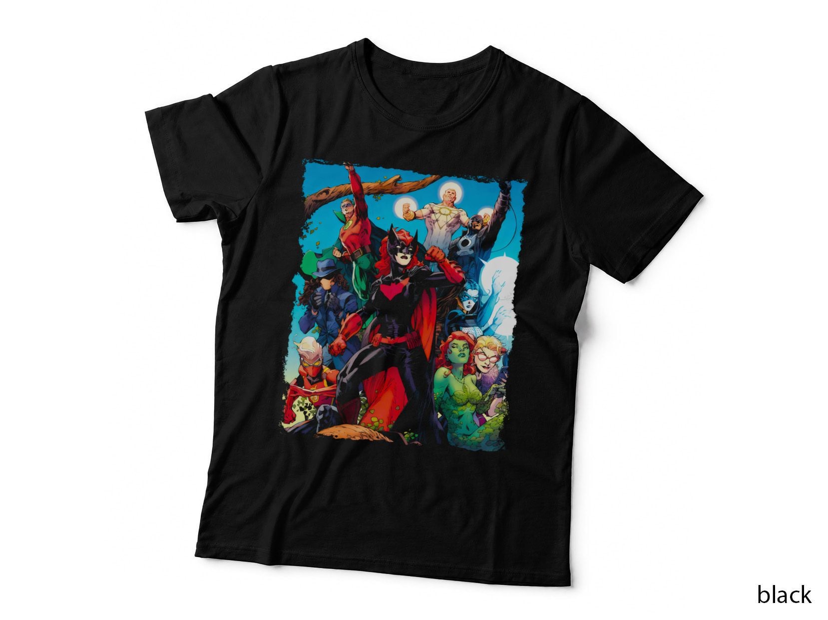 Flash and Heroes Multiple Speedster and Hero Characters Ensemble T-Shirt