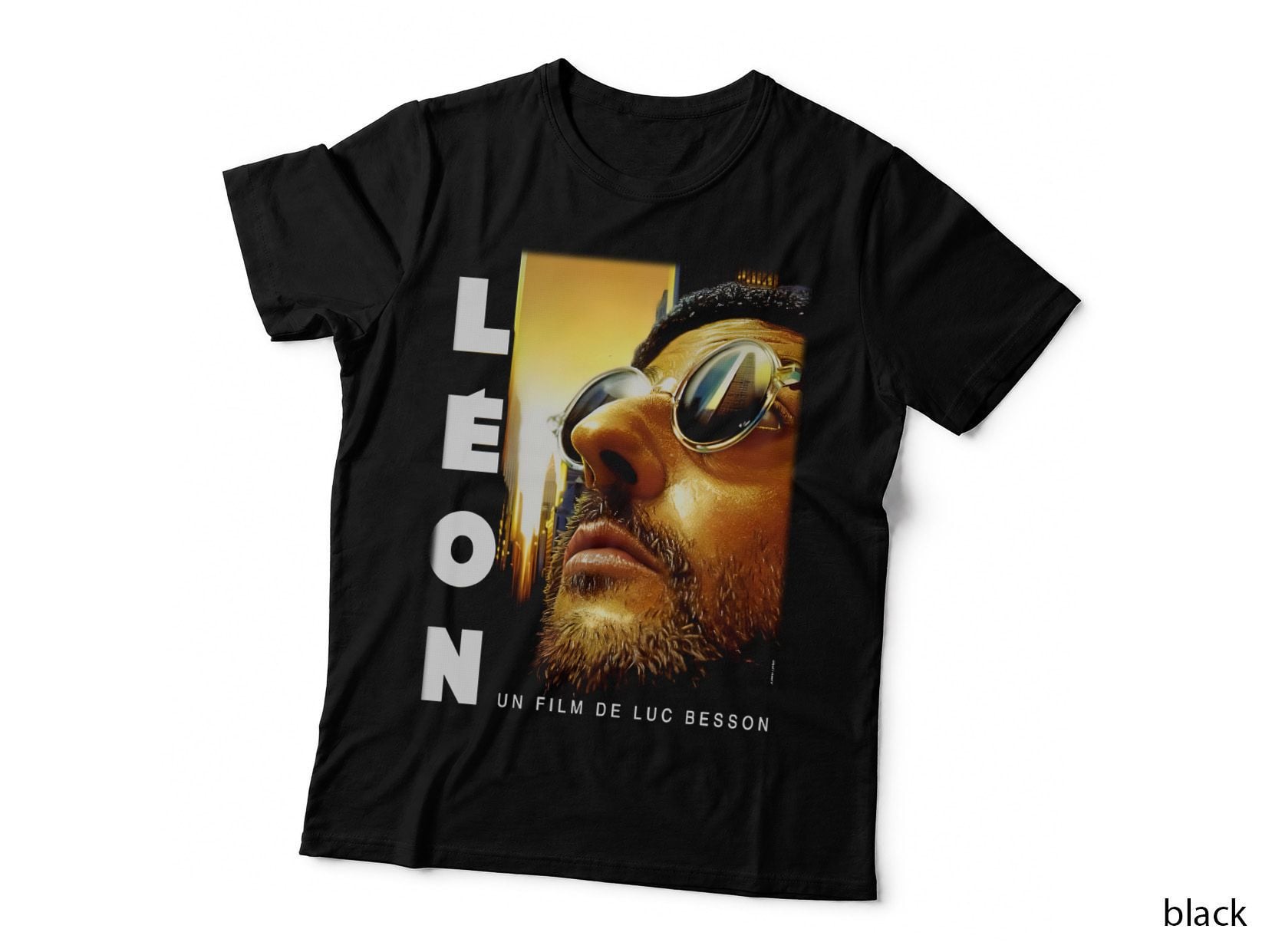 Léon Leon Action Thriller Luc Besson Halftone T-Shirt